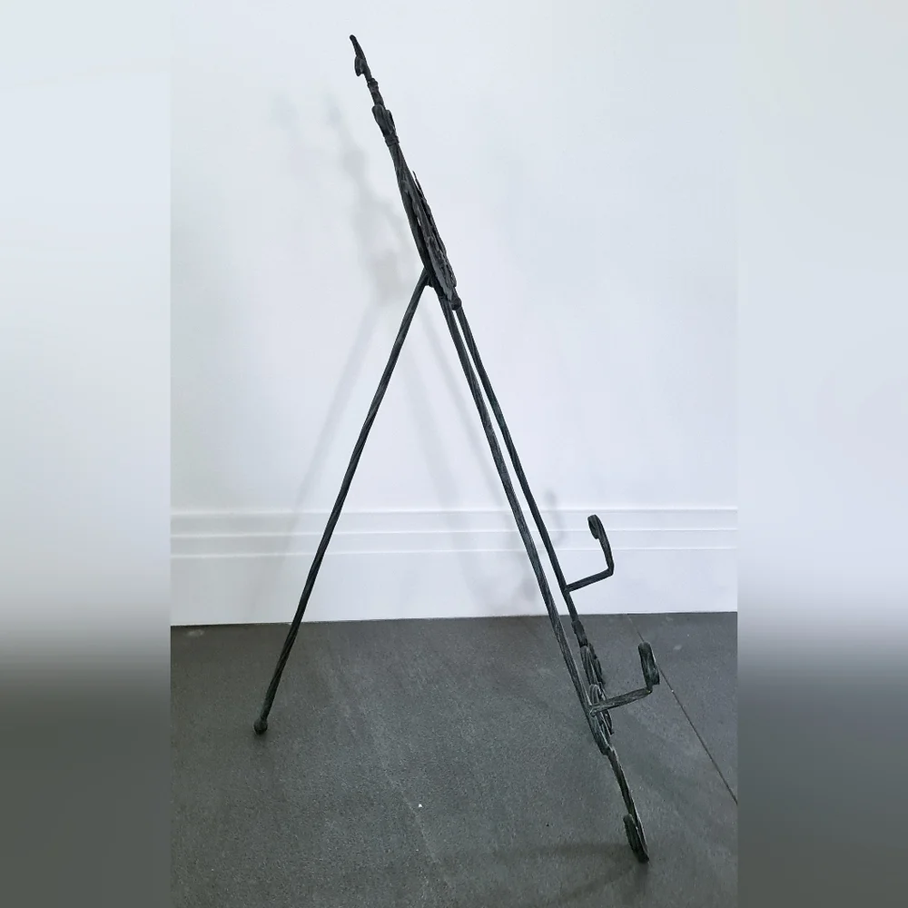 Very Tall French Metal Recipe Holder Cookbook Book Stand Holder Decor - Picture 3 of 4